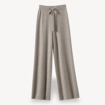 Pantalon Femme, jambe large – Beige