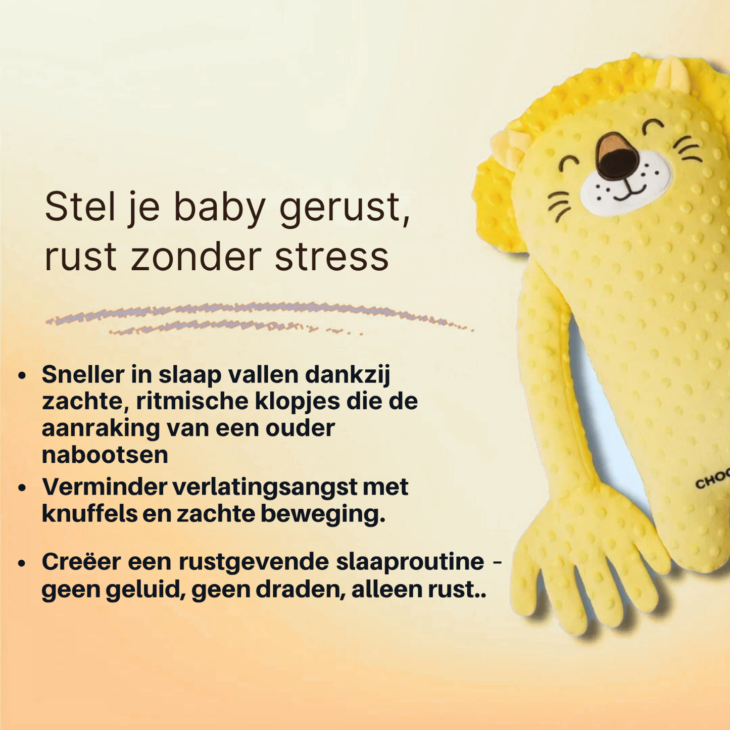 DreamNest - Calme rapidement les bébés pour dormir avec des tapotements doux
