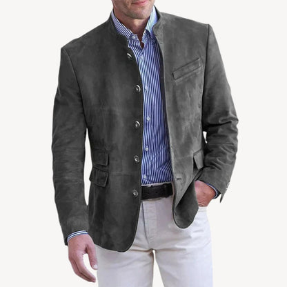 Blazer Homme à Col Montant
