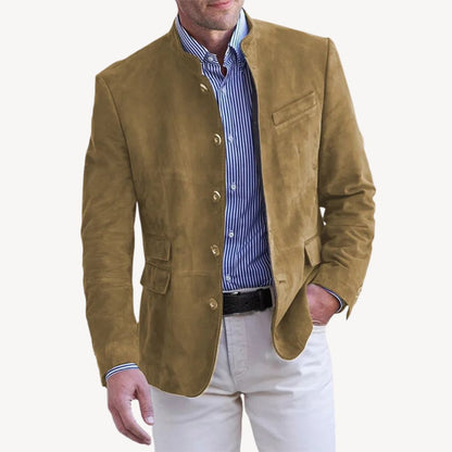 Blazer Homme à Col Montant