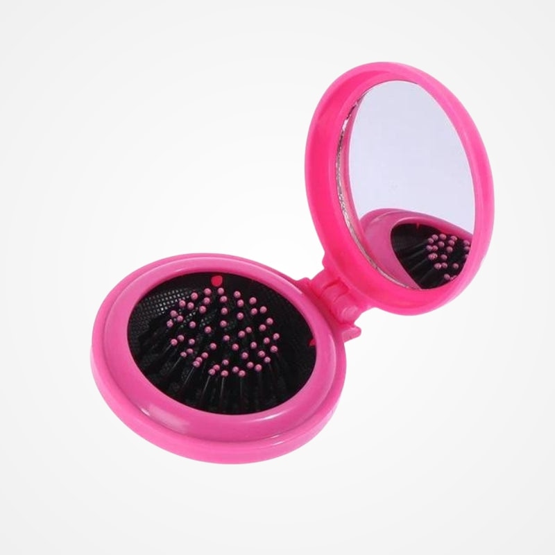 Brosse Cheveux Et Miroir De Poche Pylones
