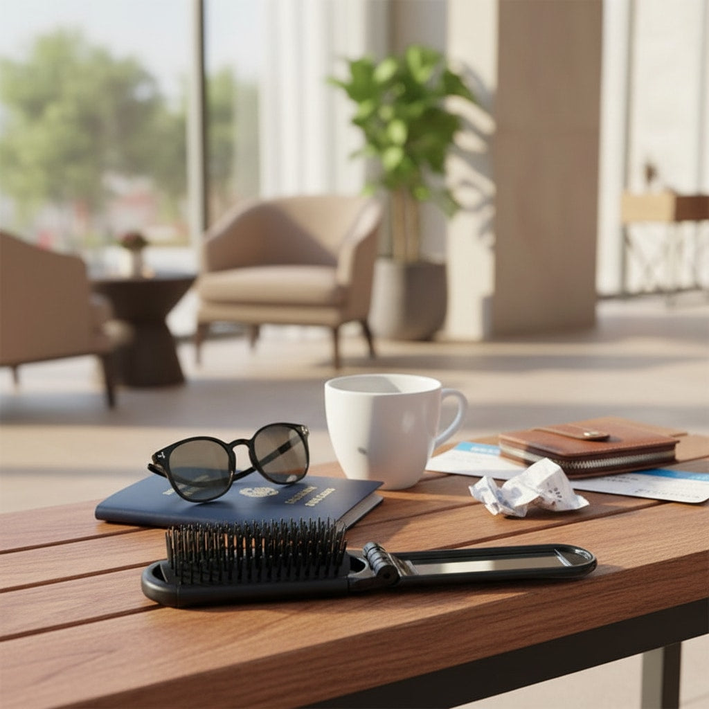 Brosse Miroir De Poche