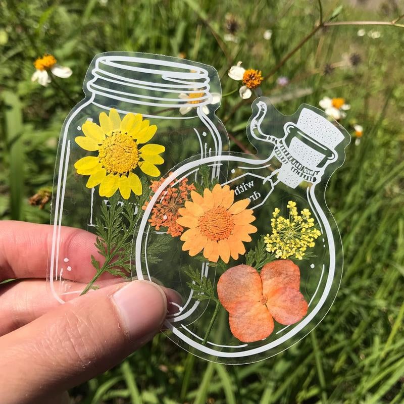 FloraMark - Marque-Page Artisanal en Fleurs Séchées Pressées