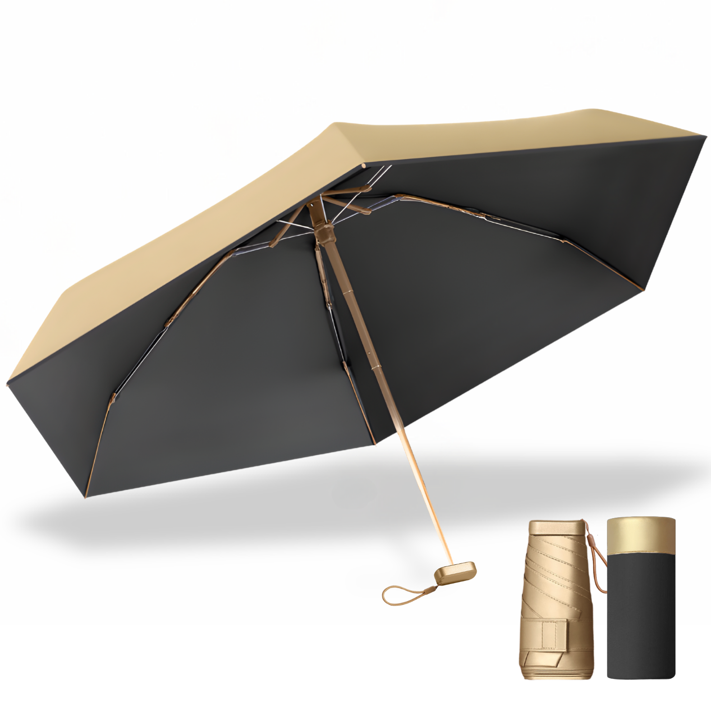 SunGuard - Mini Parapluie Compact UPF 50 Anti-UV et Pluie
