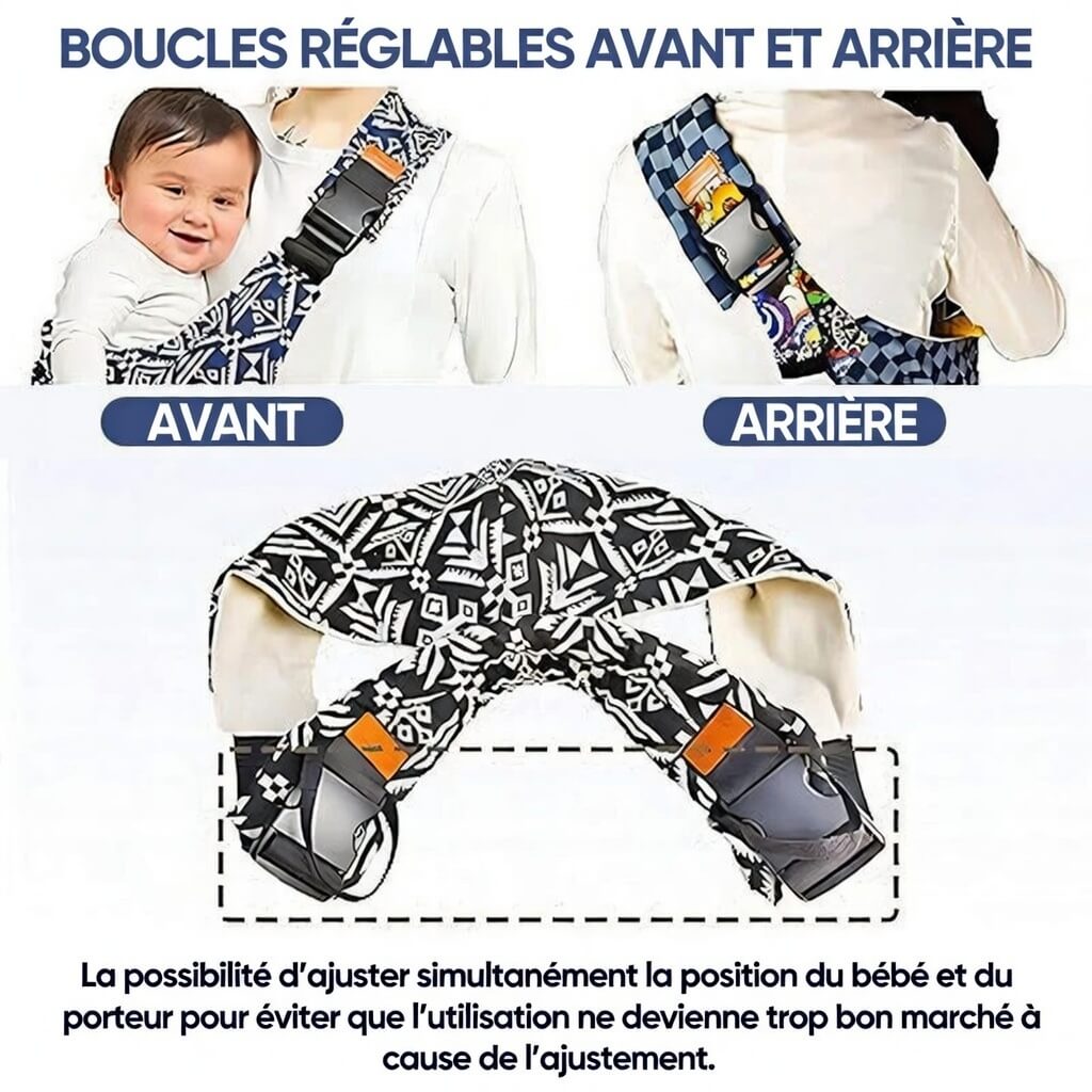 CuddleFlex - Portage Bébé Confortable et Sécurisé Sans Utilisation des Mains Simplifié