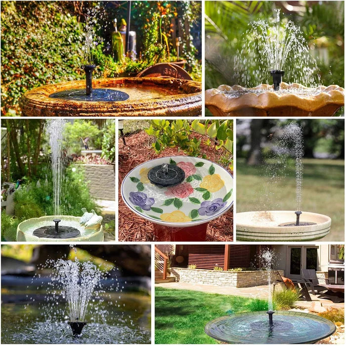 SunLuxe - Fontaine Solaire Autonome pour Jardin et Bassin