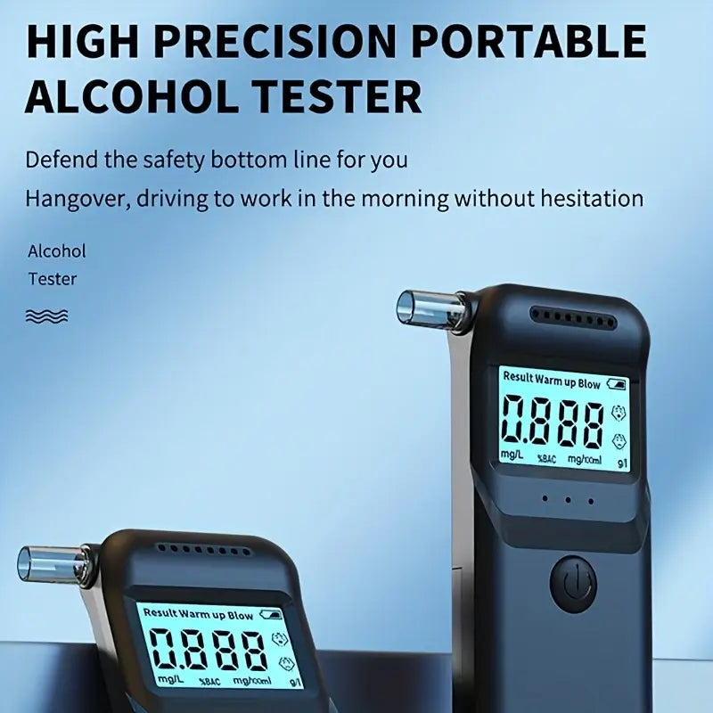 AlcoZen™ – Éthylotest Électronique Portable à Affichage LCD Précis