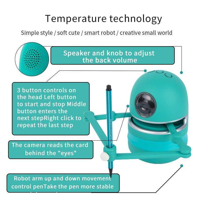 EduBot™ - Robot Jouet Interactif pour Apprentissage du Dessin