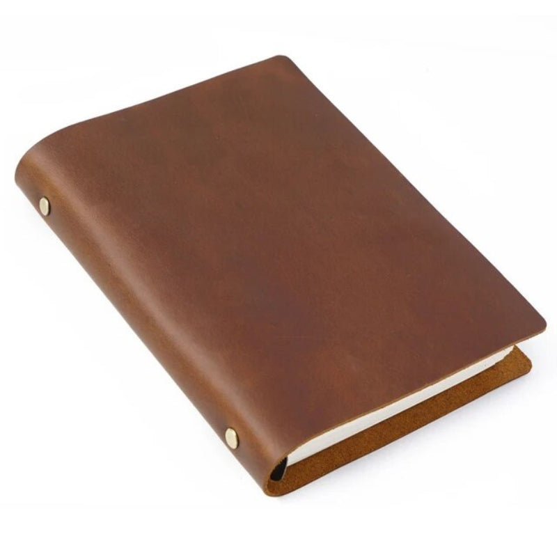 Carnet de Notes Cuir Véritable A5 | Organisez vos Idées de Voyage | Le Sac du Voyageur