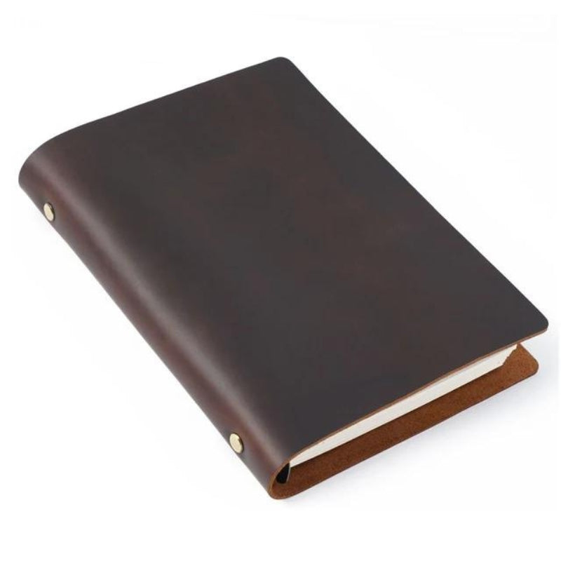 Carnet de Notes Cuir Véritable A5 | Organisez vos Idées de Voyage | Le Sac du Voyageur