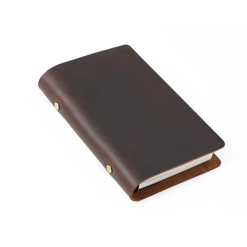 Carnet de Notes Cuir Véritable A5 | Organisez vos Idées de Voyage | Le Sac du Voyageur