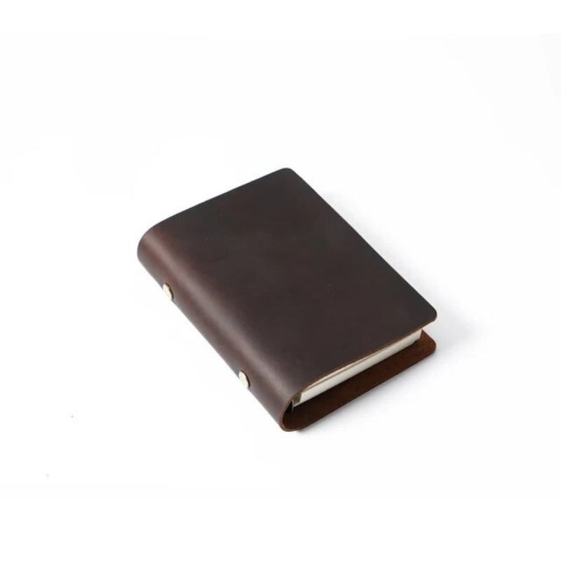 Carnet de Notes Cuir Véritable A5 | Organisez vos Idées de Voyage | Le Sac du Voyageur