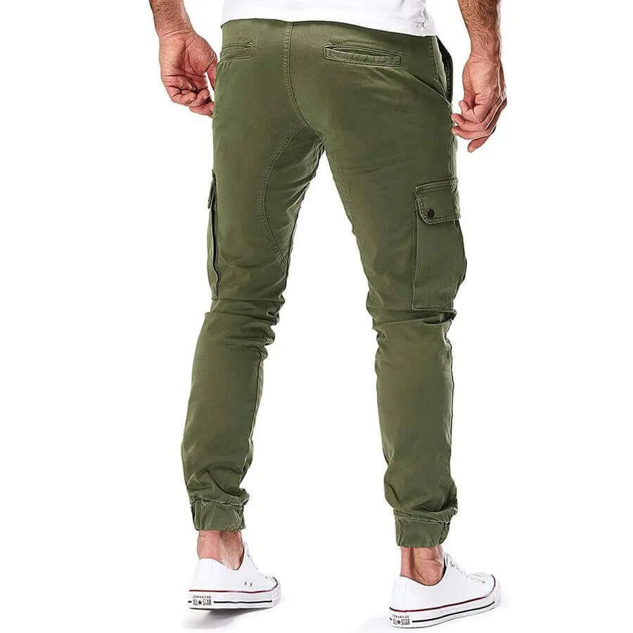 Jogging Décontracté Homme, multi-poches – Kaki