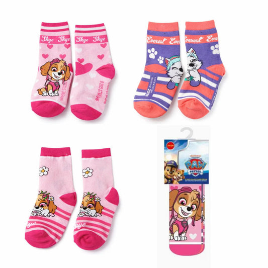 Pack de 3 paires de chaussettes fille Pat’ Patrouille