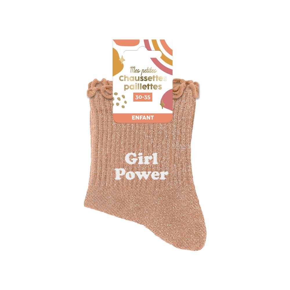 Chaussettes à Paillettes - Enfant - Girl Power