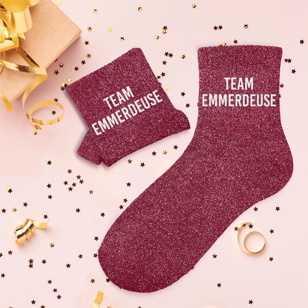 Chaussettes à Paillettes - Team Emmerdeuse