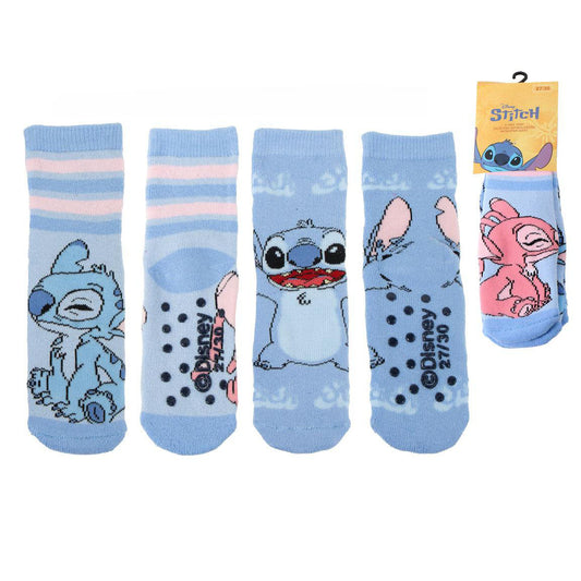 Pack 2 paires chaussettes antidérapantes Stitch
