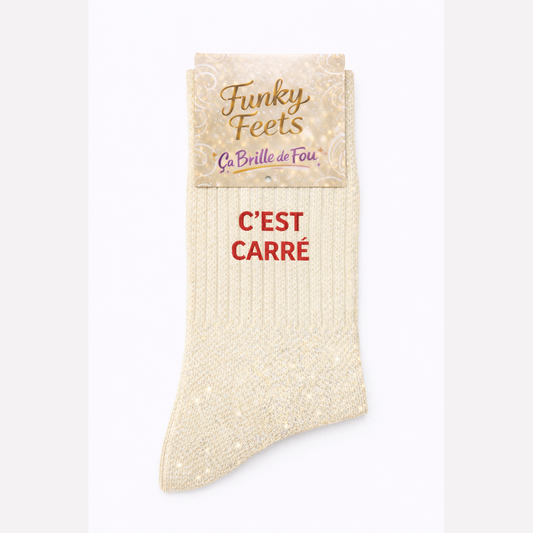 Chaussettes à Paillettes - C'est carré