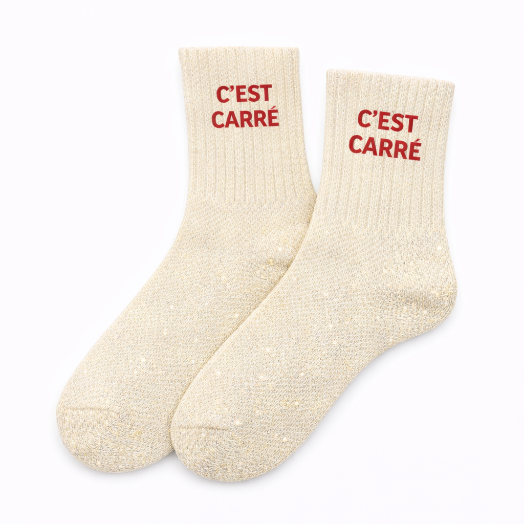 Chaussettes à Paillettes - C'est carré