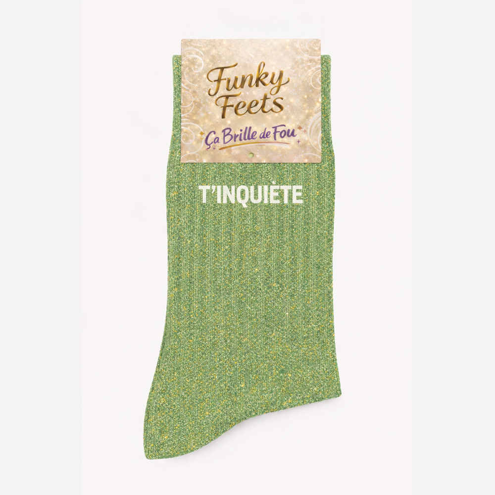 Chaussettes à Paillettes - T'inquiète