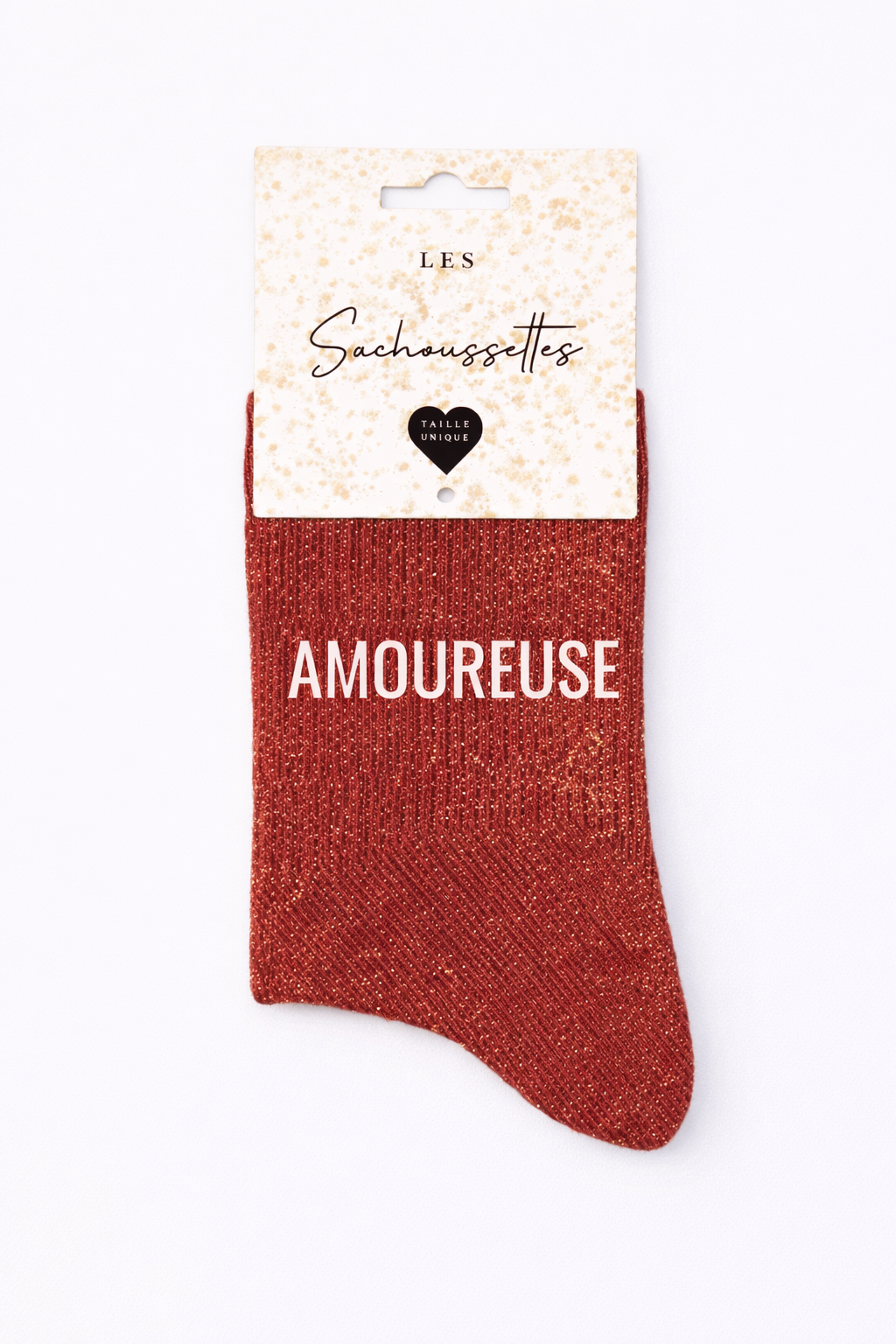 Chaussettes à paillettes - Amoureuse