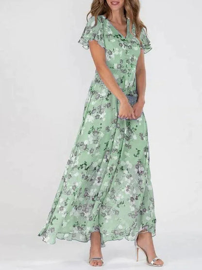 Robe Chic Flatteuse Polyvalente Femme, mi-longue