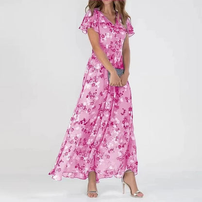 Robe Chic Flatteuse Polyvalente Femme, mi-longue