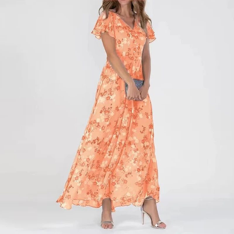 Robe Chic Flatteuse Polyvalente Femme, mi-longue