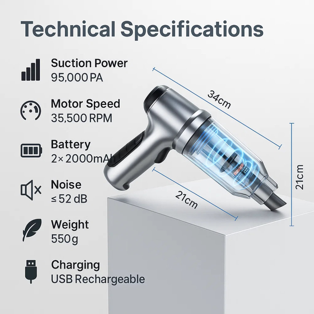 Aspirateur Compact Portable