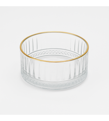 Set de 6 verres Wave 15cl liseré doré