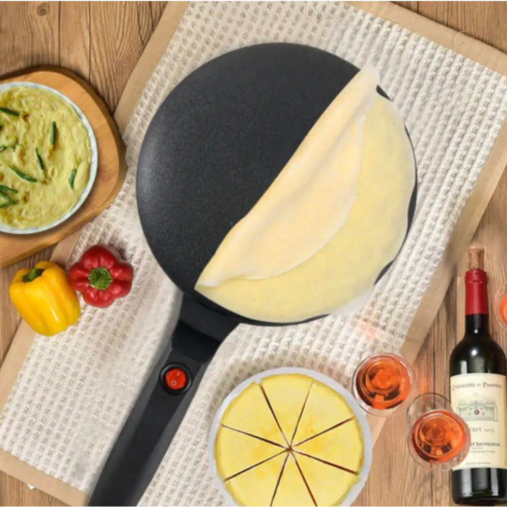 Crêpière Électrique Compacte Cuisson Instantanée & Sûre