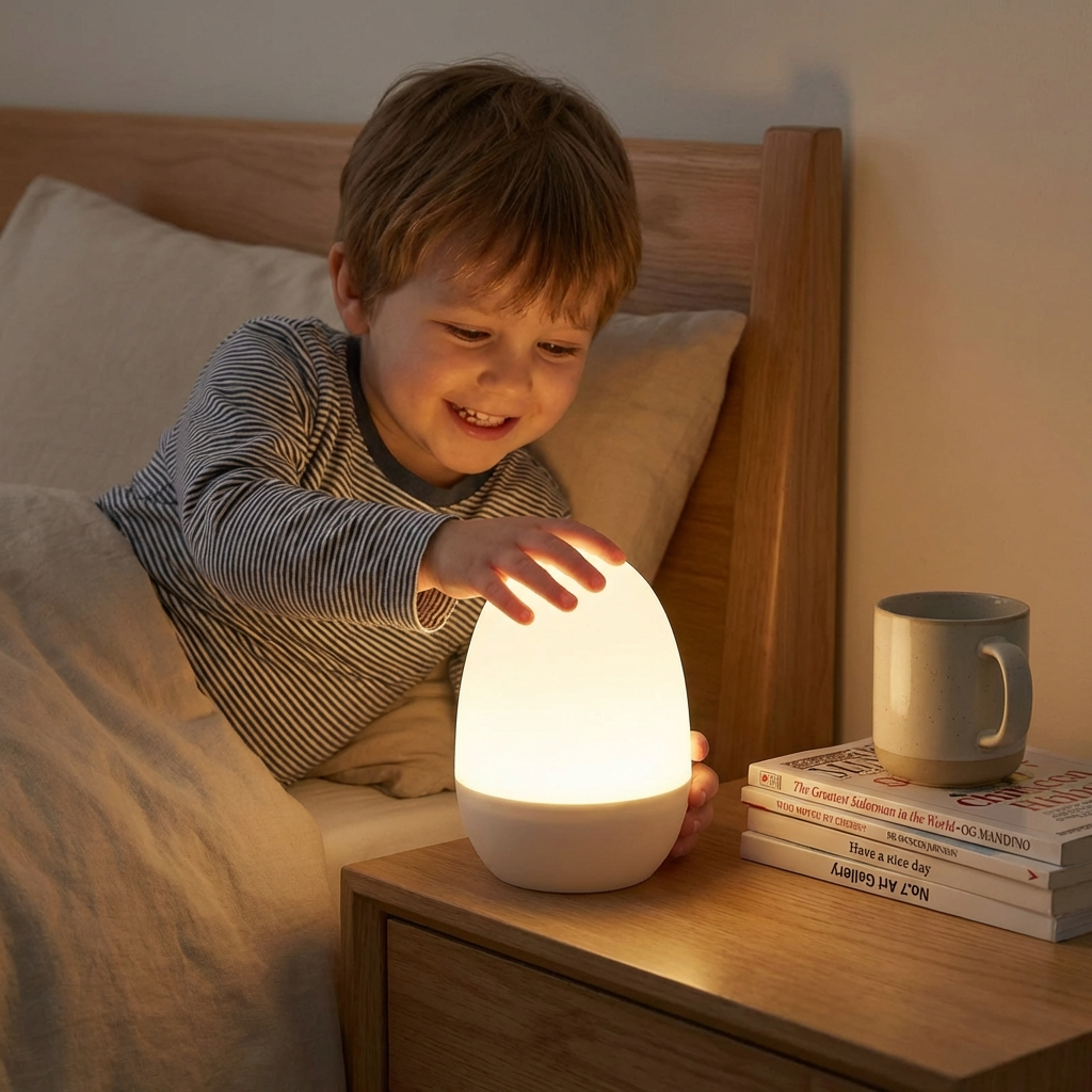 LumiNest - Veilleuse LED Silicone pour Sommeil Paisible