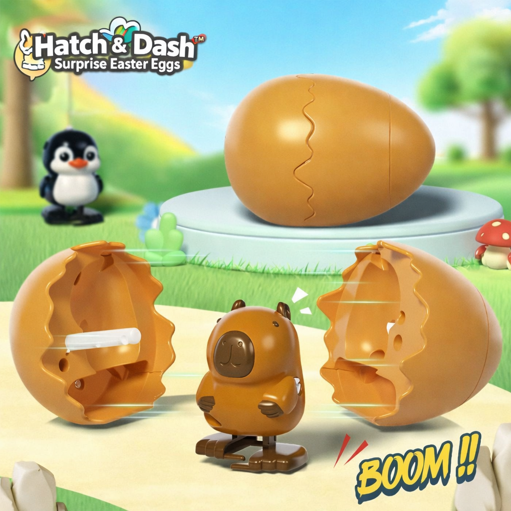 HatchWhirl - Plaisir de Pâques illimité avec des courses d'animaux mécaniques enchantées