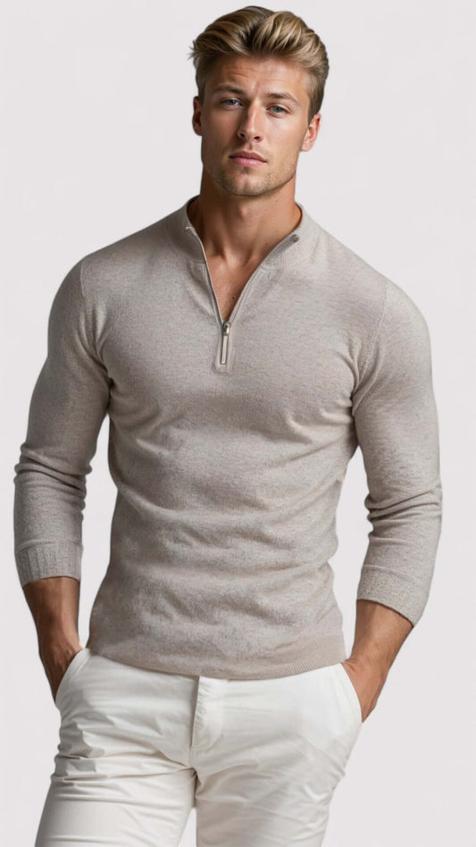 Pull Homme demi zippé