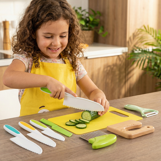 SliceJoy - Ensemble de Couteaux Sécurisés pour Enfants