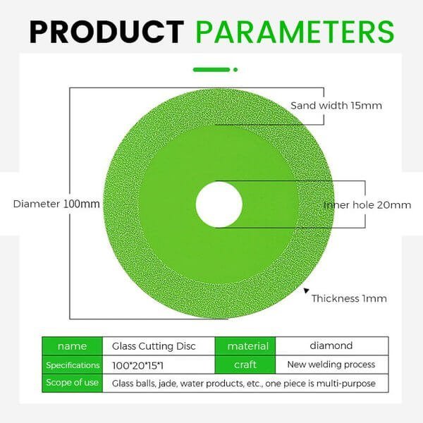 ClearCut™ - Disque Diamanté Découpe Verre Céramique Précision