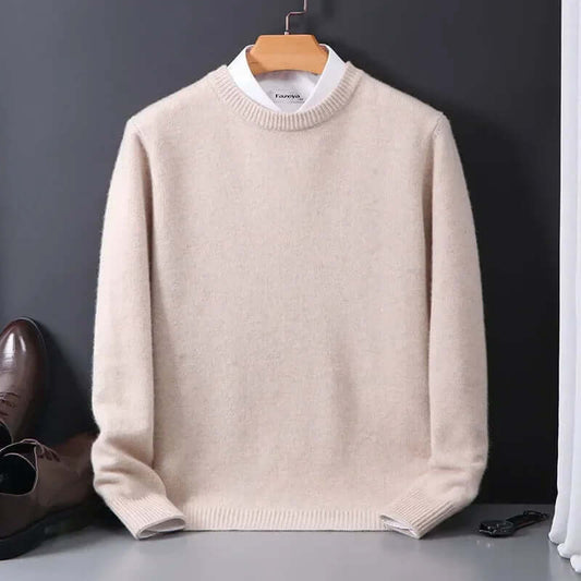 Pull Homme luxueux doux maille – coloris Camel