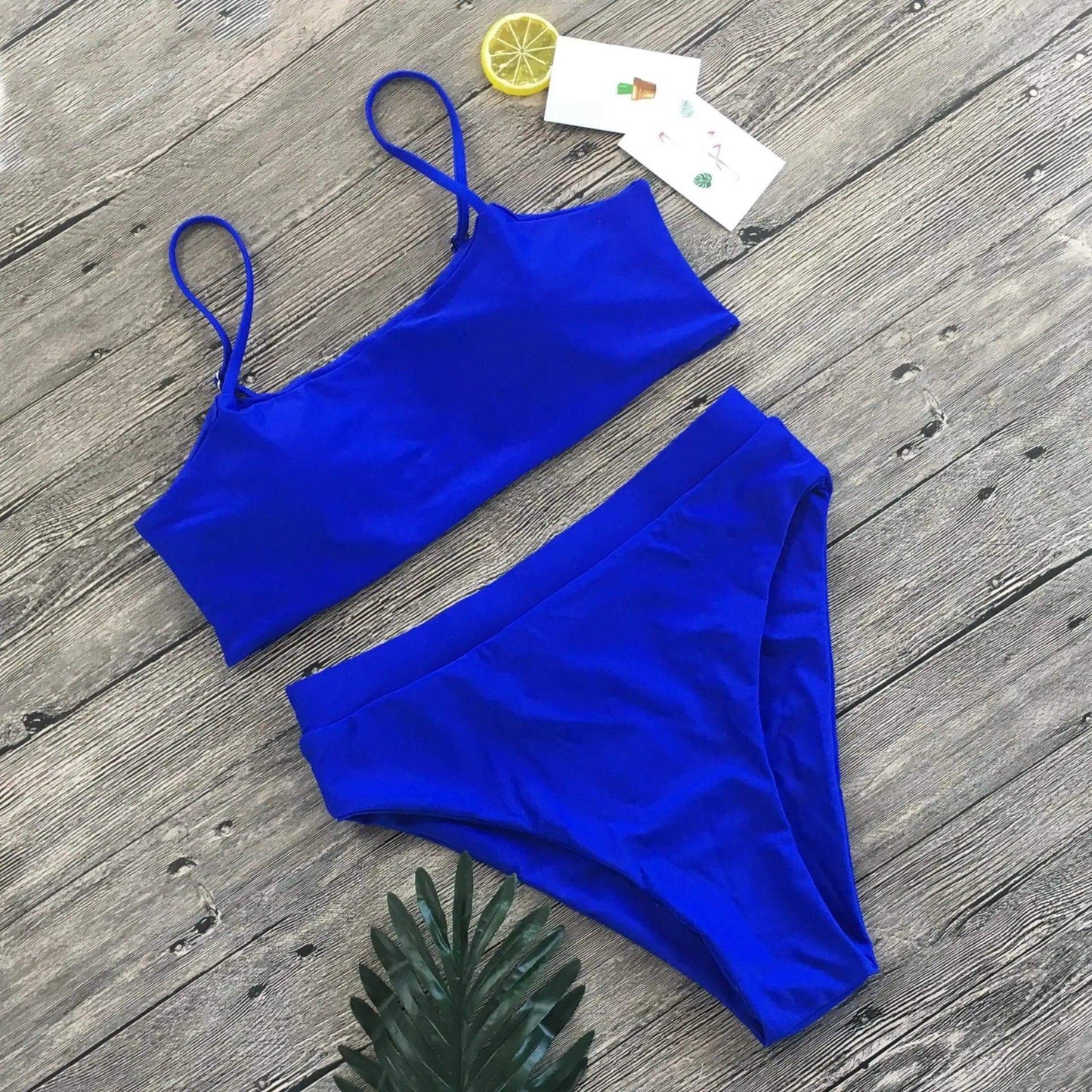 Ensemble Bikini Rembourré, taille haute