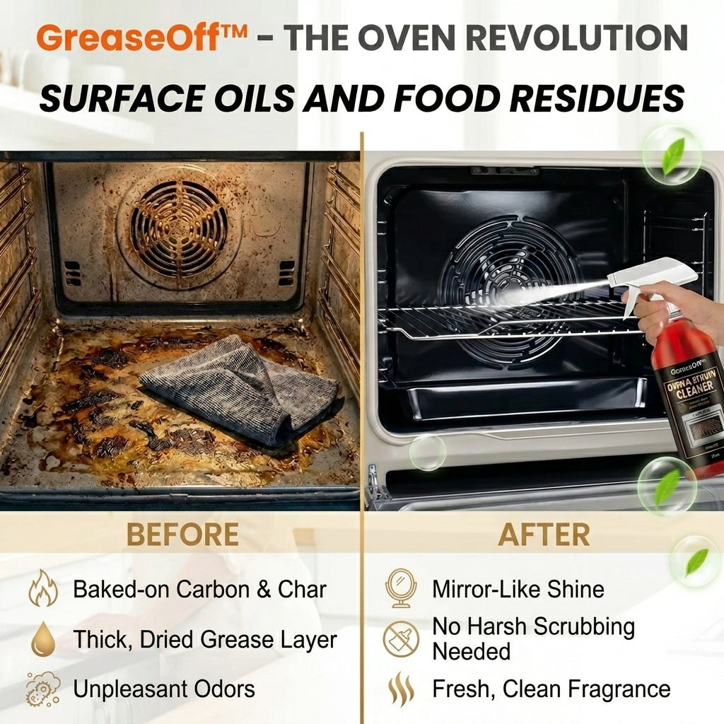 GreaseBlitz - Éliminez Rapidement la Graisse et la Saleté Tenaces du Four