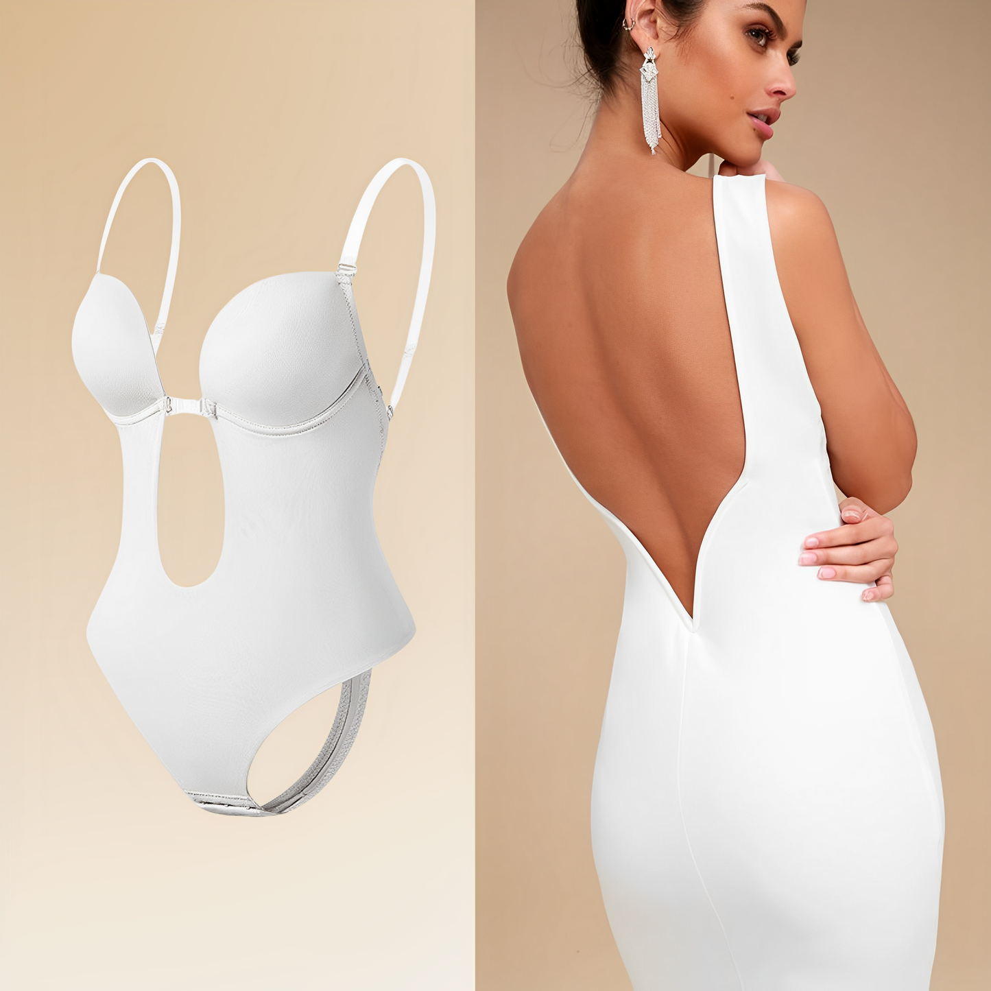 Soutien-Gorge Élégant Dos Nu Femme