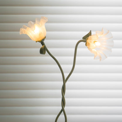 Lampadaire Fleurs de Calla Vertes