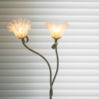 Lampadaire Fleurs de Calla Vertes