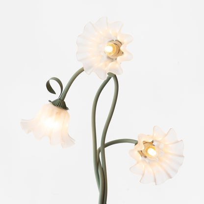 Lampadaire Fleurs de Calla Vertes