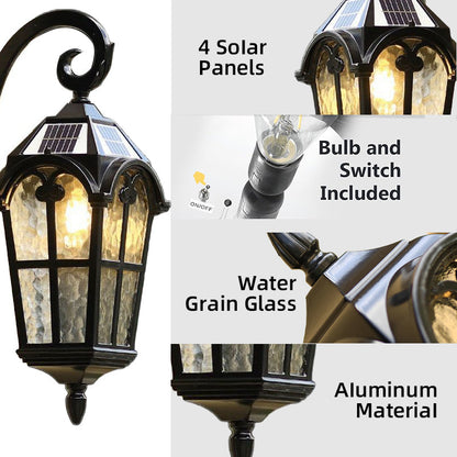 Luminaire d'Extérieur Vintage Solaire, télécommande