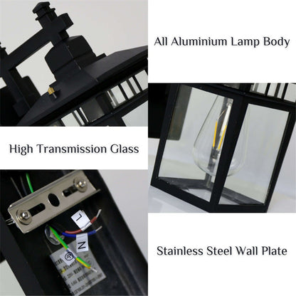 Luminaire d'Extérieur Imperméable – Noir