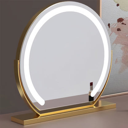 Miroir de Maquillage LED Intelligent – Doré