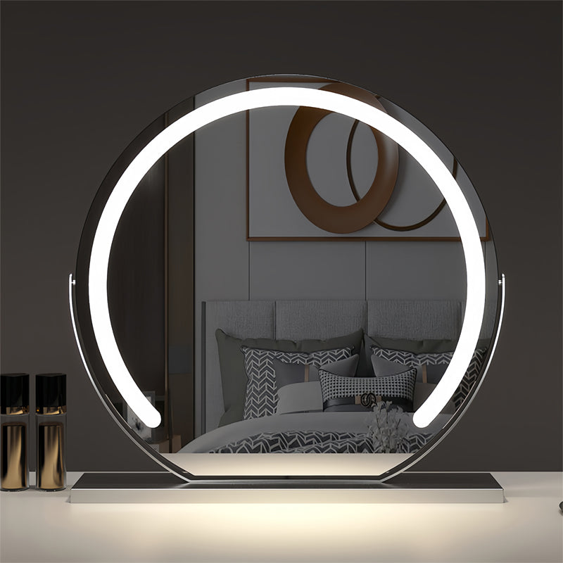Miroir de Maquillage LED Intelligent – Doré