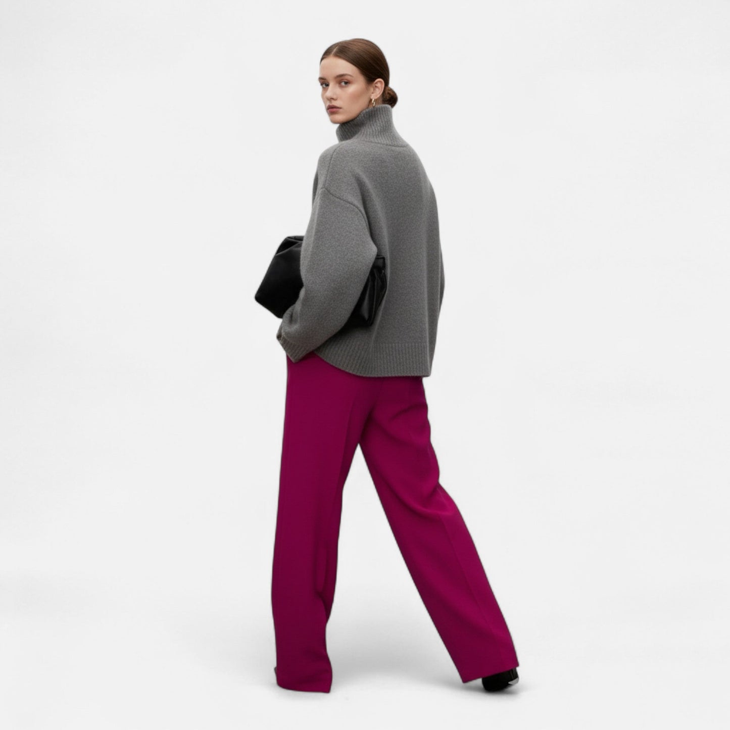 Pull Intemporel Élégant Femme, col roulé