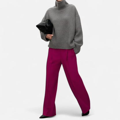 Pull Intemporel Élégant Femme, col roulé
