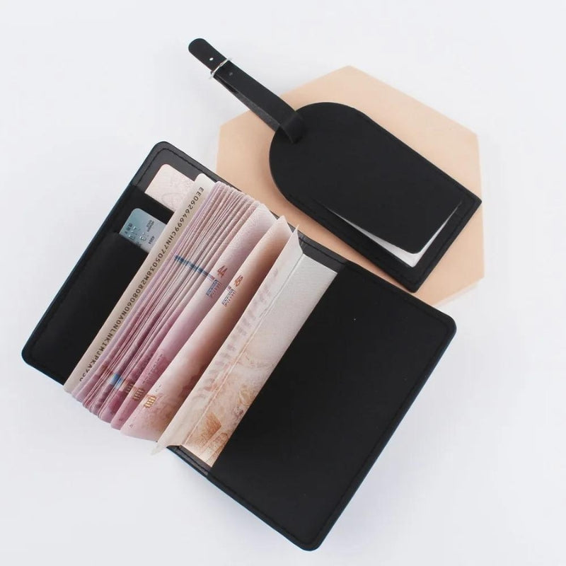 Pack - Etiquette Bagage Et Etui Passeport